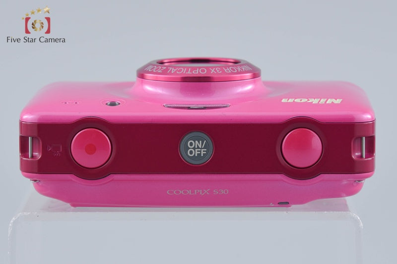 Nikon COOLPIX S30 Pink 10.1 MP Waterproof Digital Camera