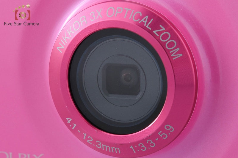 Nikon COOLPIX S30 Pink 10.1 MP Waterproof Digital Camera