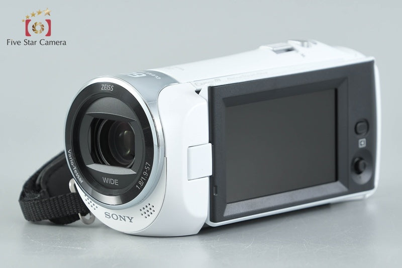 SONY HANDYCAM HDR-CX470 White Digital Camcorder w/ Box [Japanese Language Only]