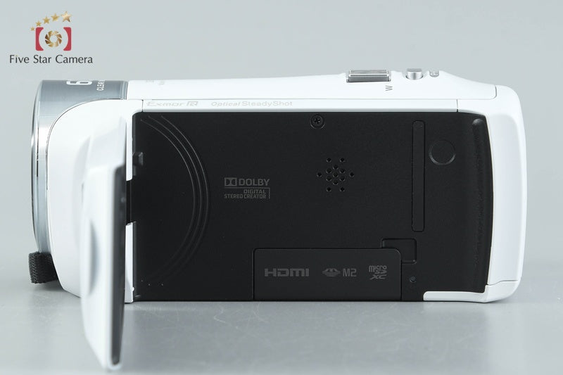 SONY HANDYCAM HDR-CX470 White Digital Camcorder w/ Box [Japanese Language Only]