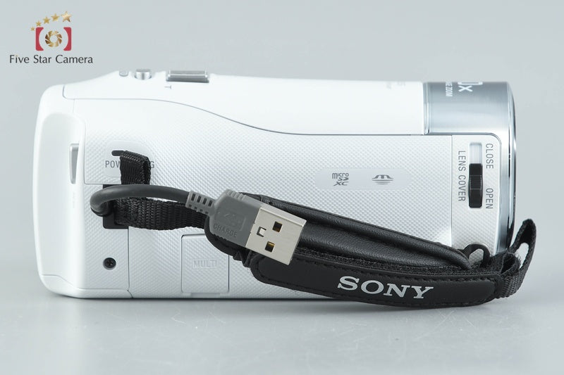 SONY HANDYCAM HDR-CX470 White Digital Camcorder w/ Box [Japanese Language Only]