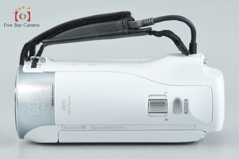 SONY HANDYCAM HDR-CX470 White Digital Camcorder w/ Box [Japanese Language Only]