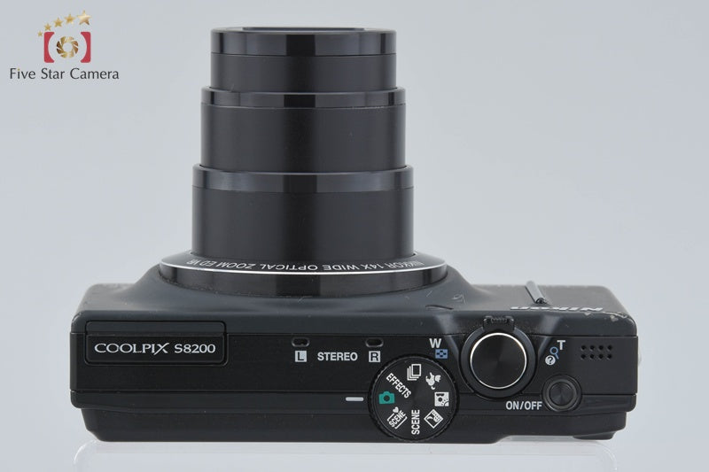 Nikon COOLPIX S8200 Noble Black 16.0 MP Digital Camera