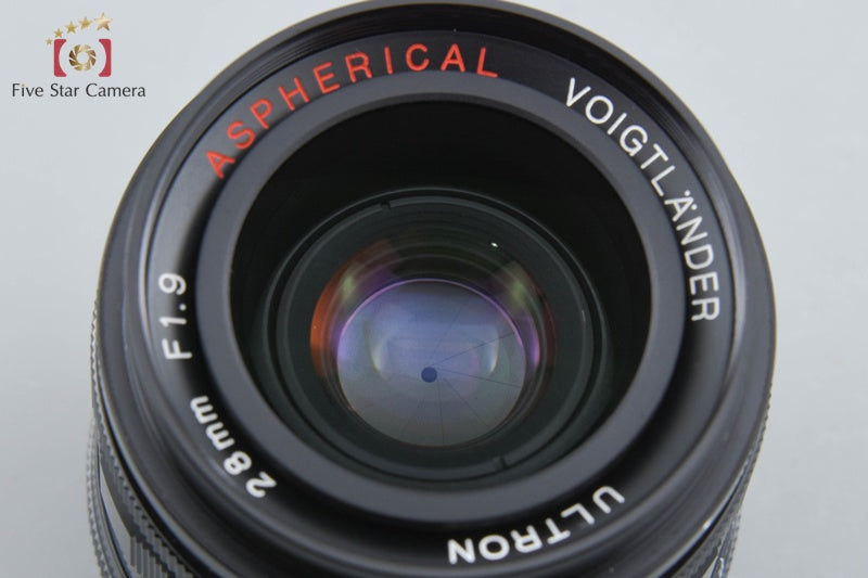 Voigtlander ULTRON 28mm f/1.9 Aspherical Black L39 LTM Leica Thread Mount Lens