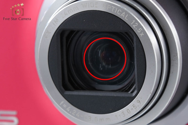 Casio HIGH SPEED EXILIM EX-ZR500 Red 16.1 MP Digital Camera
