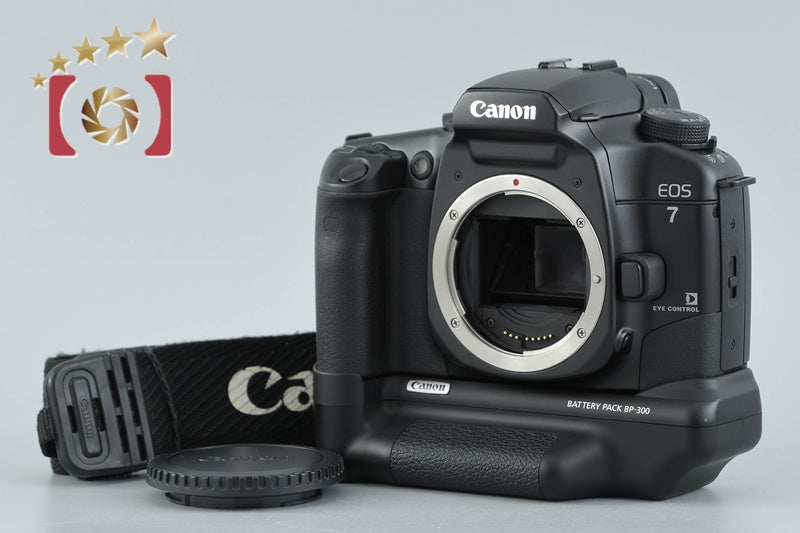 Canon EOS 7 35mm SLR Film Camera Body + BP-300 Battery Pack