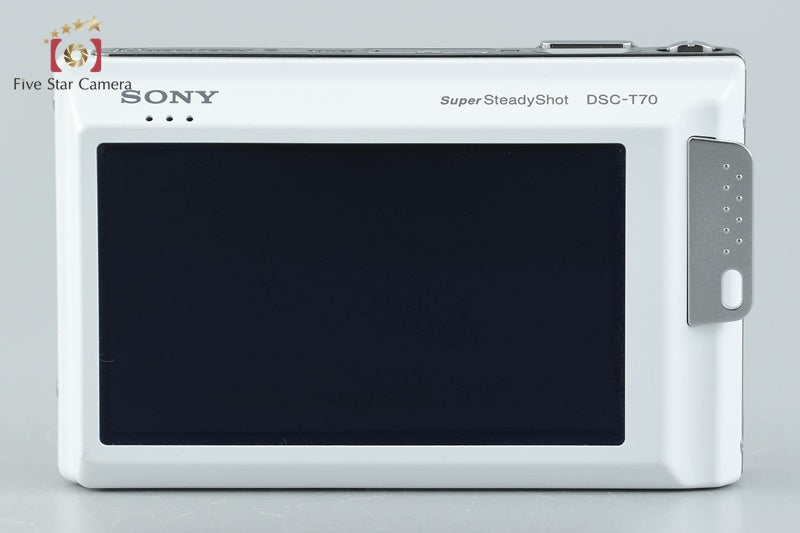 Sony Cyber-Shot DSC-T70 White 8.1 MP Digital Camera [Japanese Language Only]