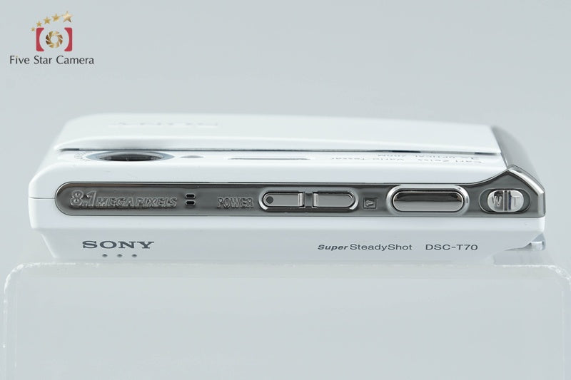 Sony Cyber-Shot DSC-T70 White 8.1 MP Digital Camera [Japanese Language Only]