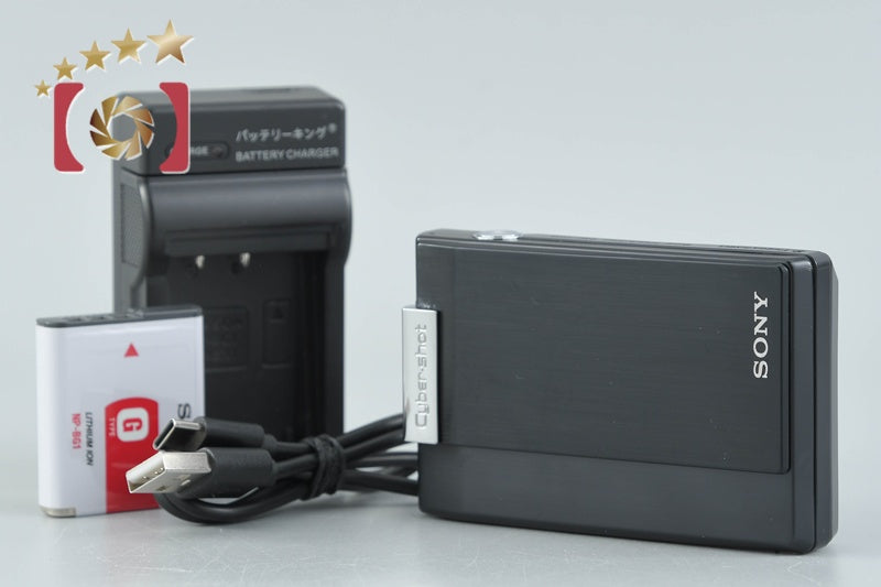 Sony Cyber-Shot DSC-T100 Black 8.1 MP Digital Camera [Japanese Language Only]