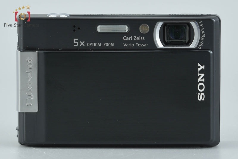 Sony Cyber-Shot DSC-T100 Black 8.1 MP Digital Camera [Japanese Language Only]