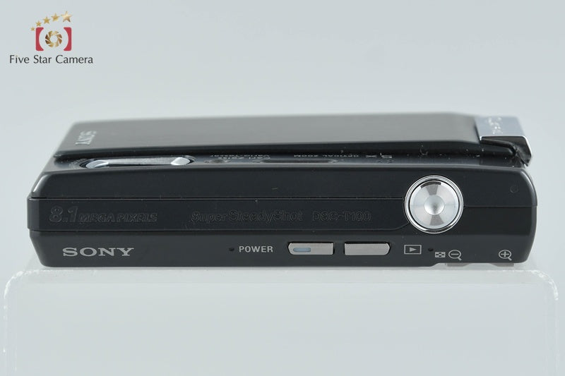 Sony Cyber-Shot DSC-T100 Black 8.1 MP Digital Camera [Japanese Language Only]