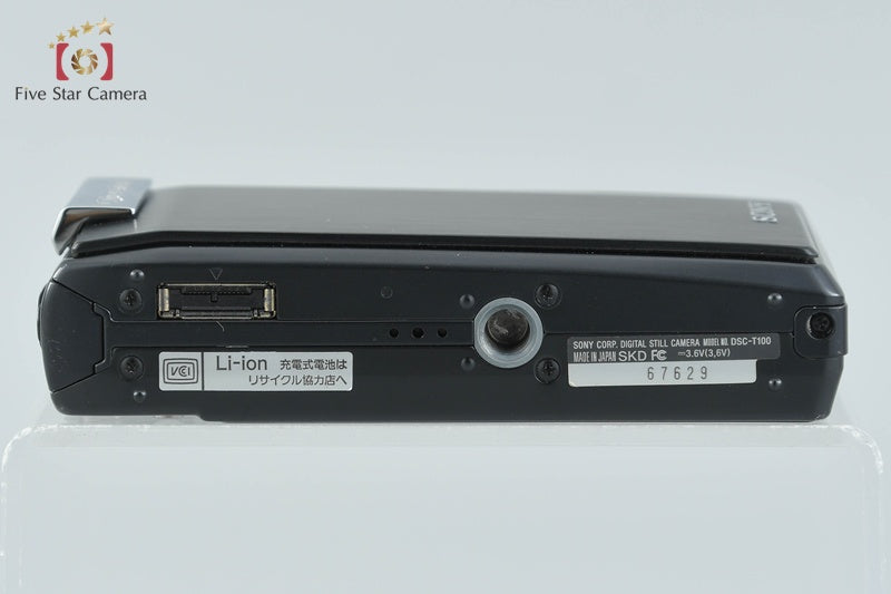 Sony Cyber-Shot DSC-T100 Black 8.1 MP Digital Camera [Japanese Language Only]