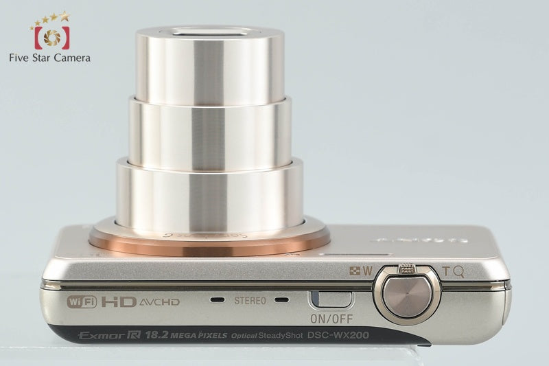 Sony Cyber-Shot DSC-WX200 Gold 18.2 MP Digital Camera [Japanese Language Only]