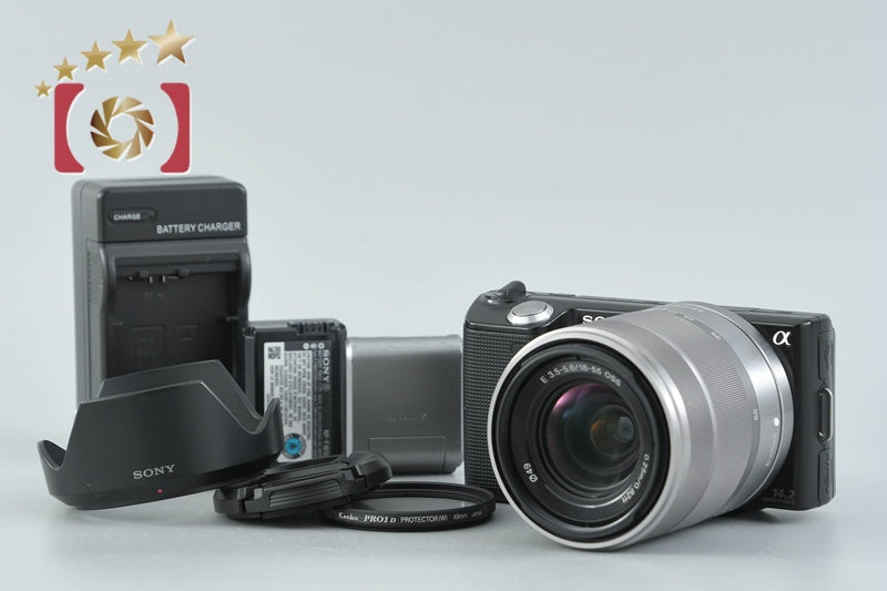 Sony α NEX-5 Black 16.1 MP Digital Camera 18-55 Lens [Japanese Language Only]