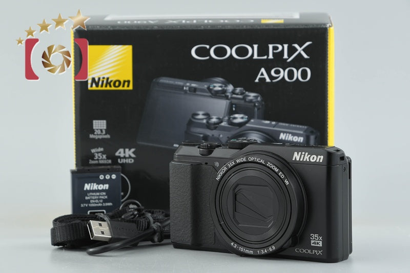 Nikon COOLPIX A900 Black 20.0 MP Digital Camera w/ Box