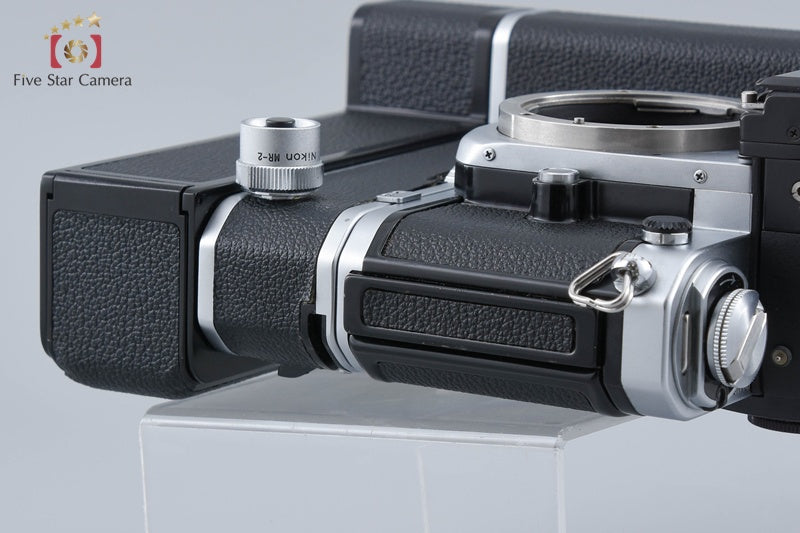 Nikon F2 Photomic S Silver 35mm SLR Film Camera + MD-2 + MB-1 Motor Drive