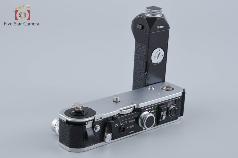 Nikon F2 Photomic S Silver 35mm SLR Film Camera + MD-2 + MB-1 Motor Drive