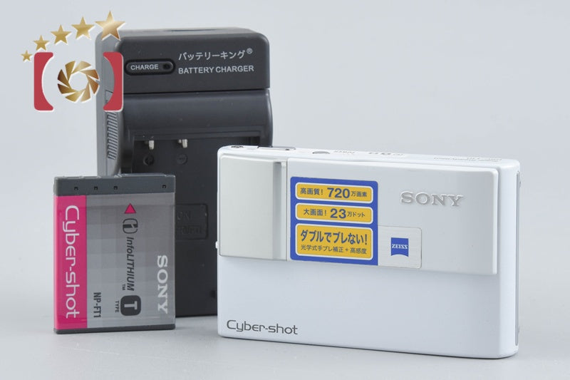 SONY Cyber-shot DSC-T10 White 7.2 MP Digital Camera [Japanese Language Only]