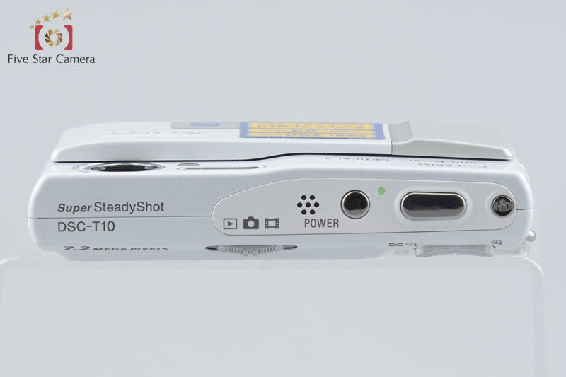 SONY Cyber-shot DSC-T10 White 7.2 MP Digital Camera [Japanese Language Only]