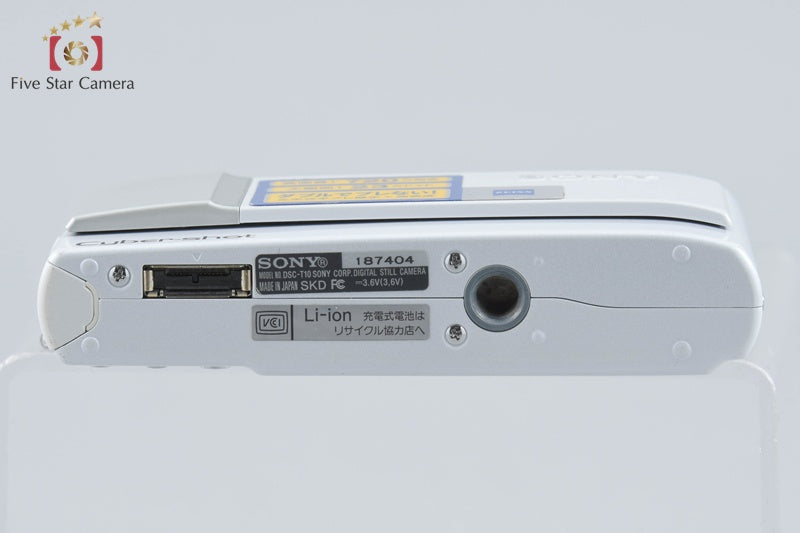 SONY Cyber-shot DSC-T10 White 7.2 MP Digital Camera [Japanese Language Only]