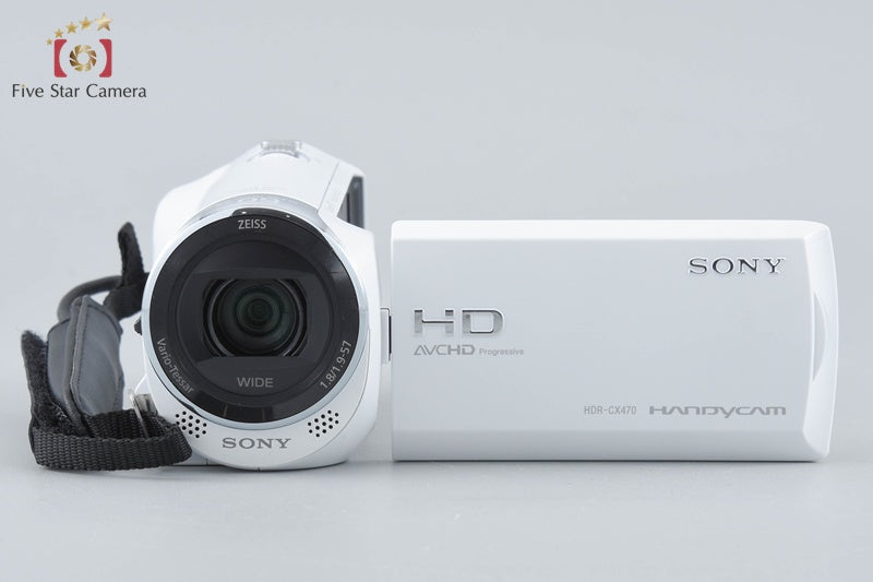 SONY HANDYCAM HDR-CX470 White Digital Camcorder [Japanese Language Only]