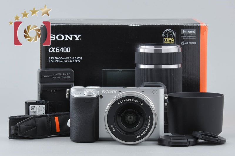 Sony Alpha α6400 ILCE-6400 Silver 16-50 55-210 Lenses [Japanese Language Only]