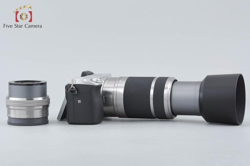 Sony Alpha α6400 ILCE-6400 Silver 16-50 55-210 Lenses [Japanese Language Only]