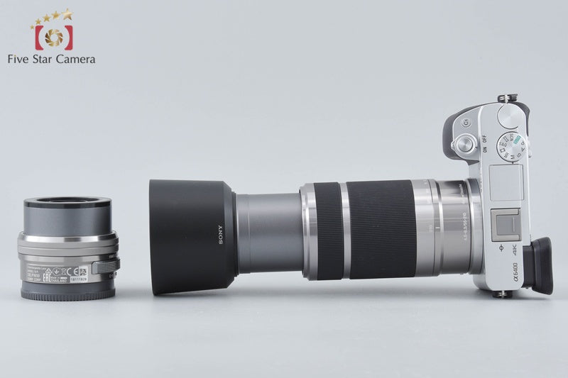 Sony Alpha α6400 ILCE-6400 Silver 16-50 55-210 Lenses [Japanese Language Only]