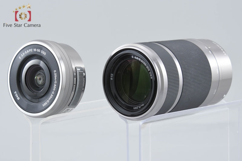 Sony Alpha α6400 ILCE-6400 Silver 16-50 55-210 Lenses [Japanese Language Only]