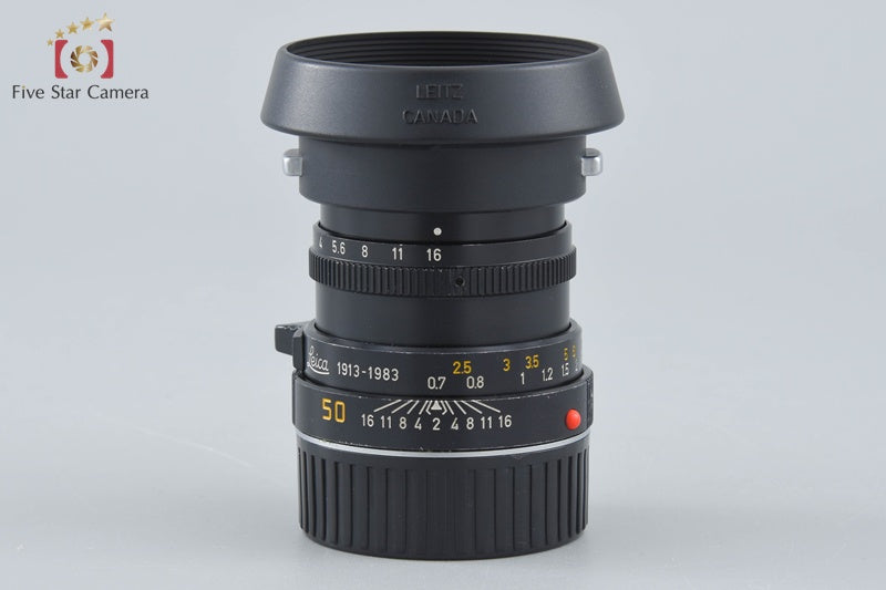 Leica SUMMICRON-M 50mm f/2 3rd Black 70th Anniversary Model