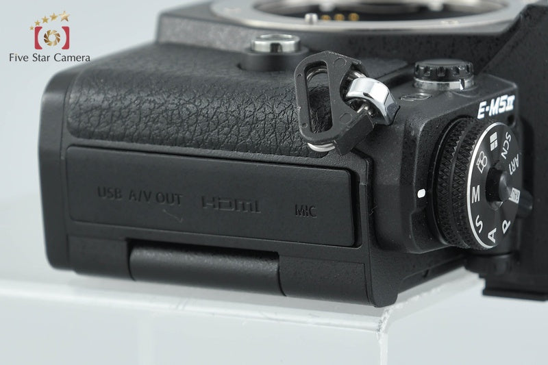 "Count 2,941" Olympus OM-D E-M5 Mark II Black 16.1 MP Digital Mirrorless Camera
