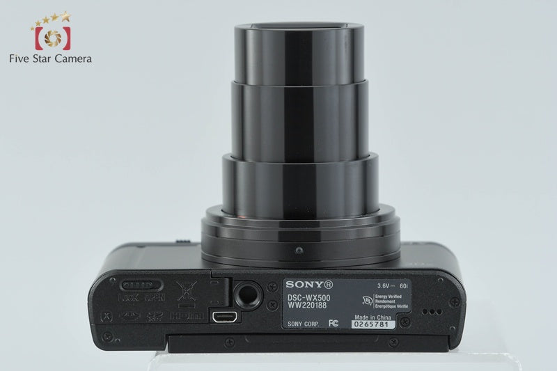Sony Cyber-shot DSC-WX500 Black 18.2 MP Digital Camera [Multiple Languages]