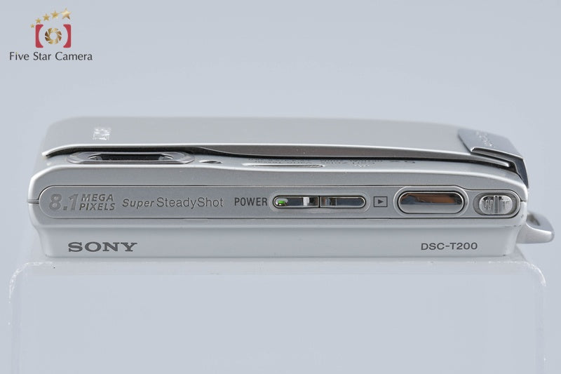 Sony Cyber-Shot DSC-T200 Silver 8.1 MP Digital Camera [Japanese Language Only]