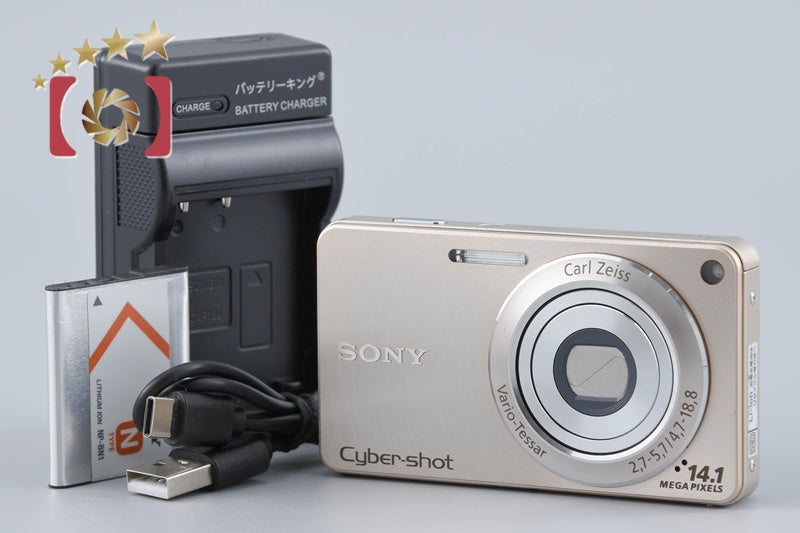 Sony Cyber-shot DSC-W350 Gold 14.1 MP Digital Camera [Japanese Language Only]