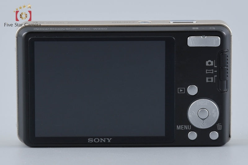Sony Cyber-shot DSC-W350 Gold 14.1 MP Digital Camera [Japanese Language Only]