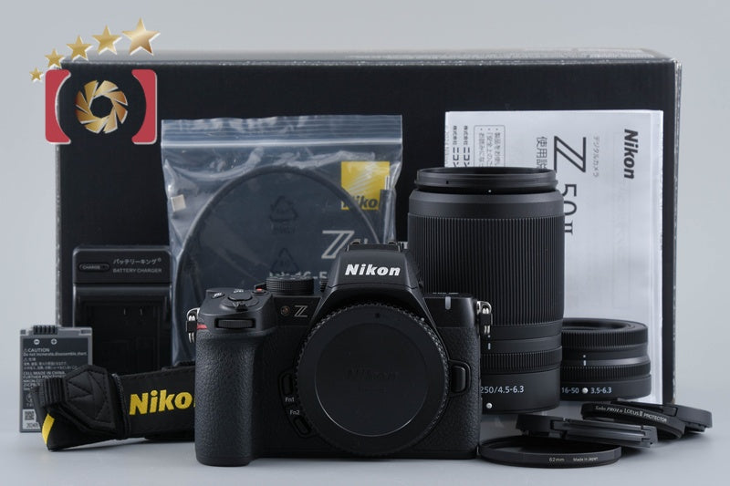 "Count 601" Nikon Z50II 20.8 MP 16-50 50-250 Lenses [Japanese Language Only]