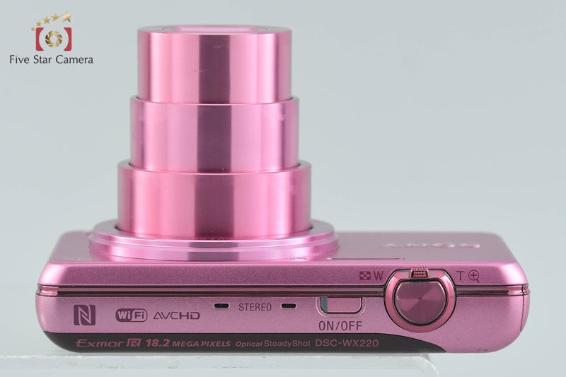 Sony Cyber-Shot DSC-WX220 Pink 18.2 MP Digital Camera [Multiple Languages]