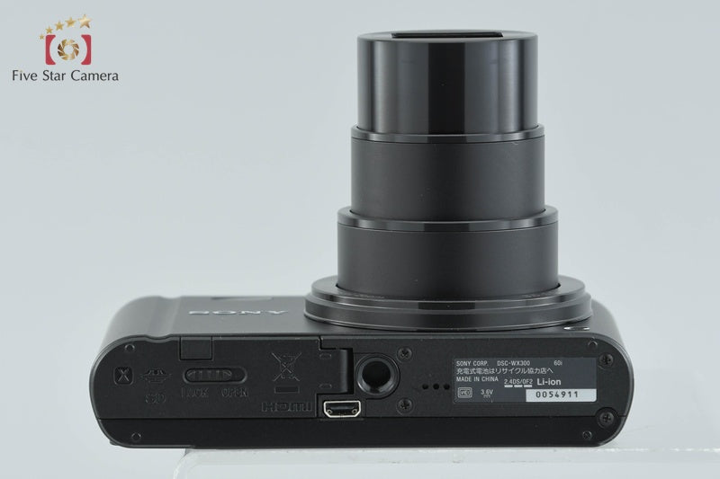 SONY Cyber-shot DSC-WX300 Black 18.2 MP Digital Camera [Multiple Languages]