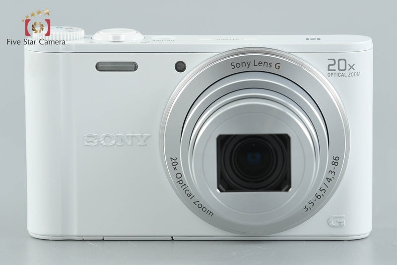 Sony Cyber-Shot DSC-WX350 White 18.2 MP Digital Camera [Multiple Languages]