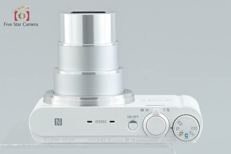 Sony Cyber-Shot DSC-WX350 White 18.2 MP Digital Camera [Multiple Languages]