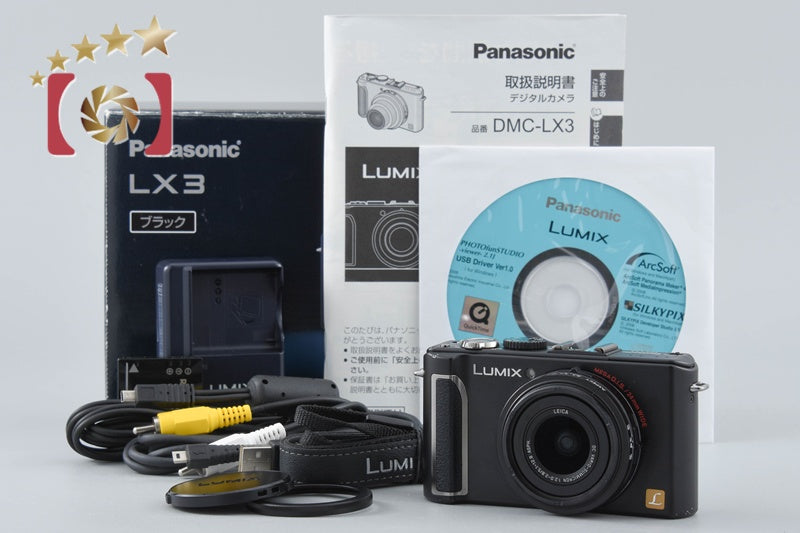 Panasonic LUMIX DMC-LX3 Black 10.1 MP Digital Camera [Japanese Language Only]