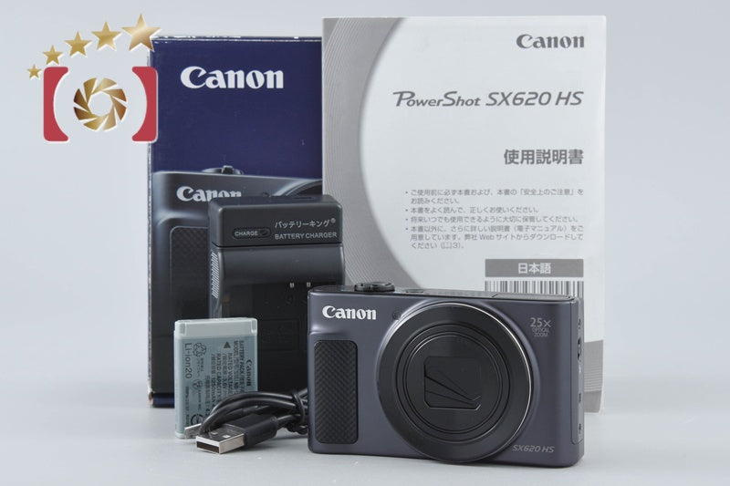 Canon PowerShot SX620 HS Black 20.2 MP Digital Camera w/ Box