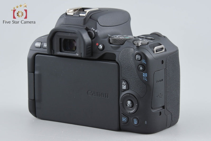 Canon EOS Kiss X9 / Rebel SL2 / 200D Black 24.2 MP DSLR 18-55 55-250 Lenses