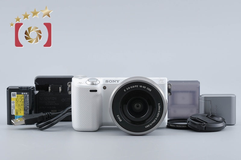 "Count 3,626" Sony α NEX-5R White 16.1 MP 16-50 Lens [Japanese Language Only]
