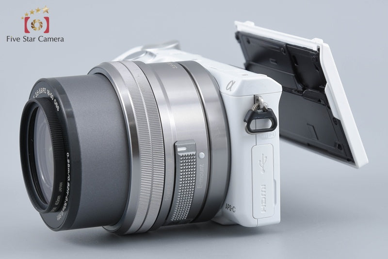 "Count 3,626" Sony α NEX-5R White 16.1 MP 16-50 Lens [Japanese Language Only]