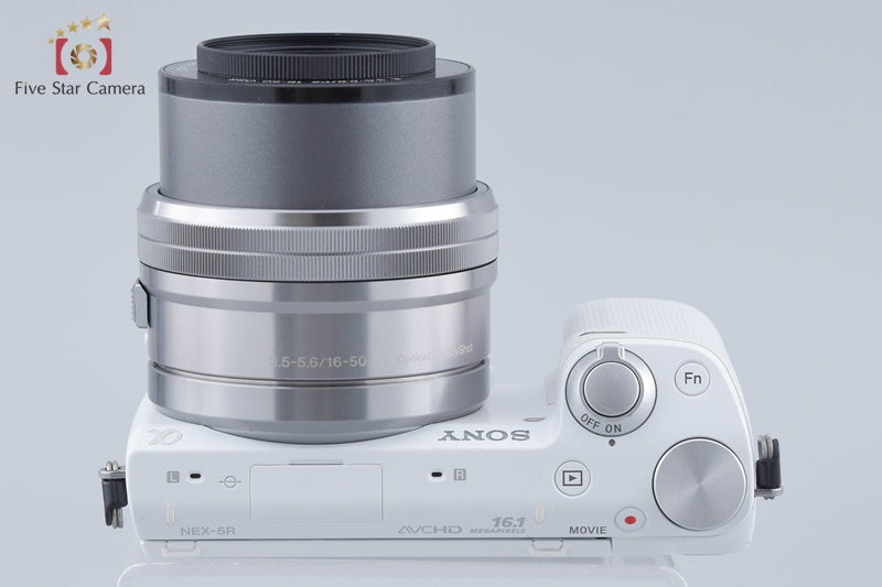 "Count 3,626" Sony α NEX-5R White 16.1 MP 16-50 Lens [Japanese Language Only]