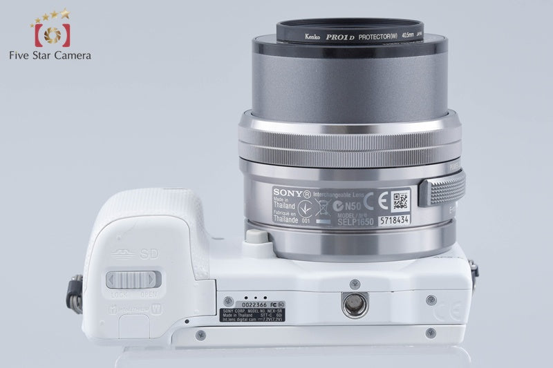 "Count 3,626" Sony α NEX-5R White 16.1 MP 16-50 Lens [Japanese Language Only]