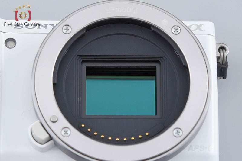 "Count 3,626" Sony α NEX-5R White 16.1 MP 16-50 Lens [Japanese Language Only]