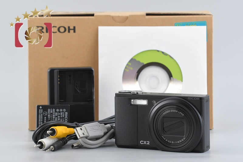 "Shutter count 1,164" Ricoh CX2 Black 9.3 MP Digital Camera w/ Box