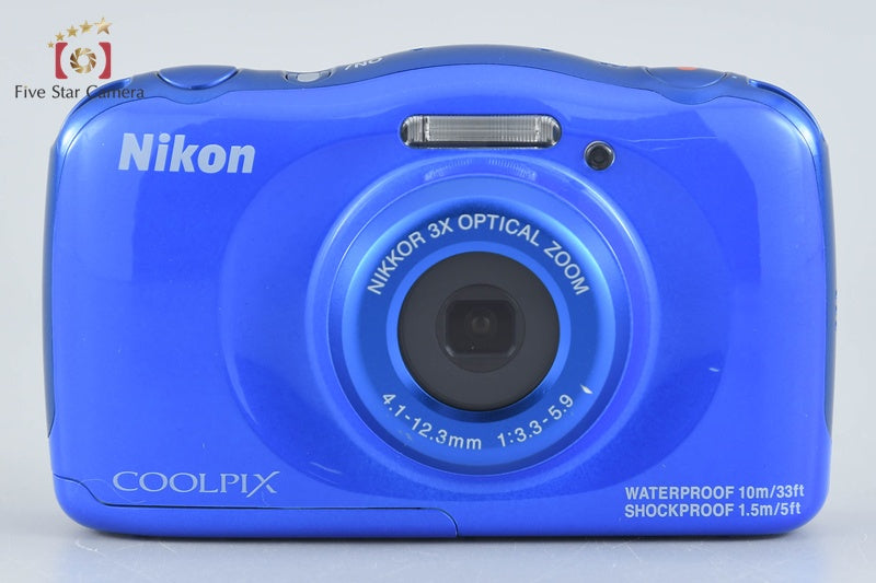 Nikon COOLPIX S33 Blue 13.2 MP Digital Camera